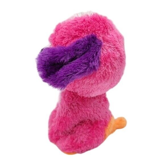 2/$15 Claire's Exclusive Ty Beanie Boos Austin Plush Pink 6.5" Glitter Eyes Dog - Picture 3 of 10